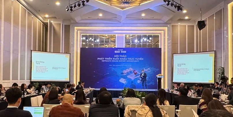 At a seminar co-hosted by the Vietnam E-Commerce Association (VECOM) and Access Partnership in Hanoi on December 16, 2024. Photo courtesy of Vietnam News Agency.