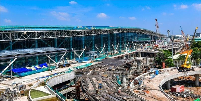 The construction site of the T3 passenger terminal at Tan Son Nhat International Airport in Ho Chi Minh City. Photo courtesy of ACV.