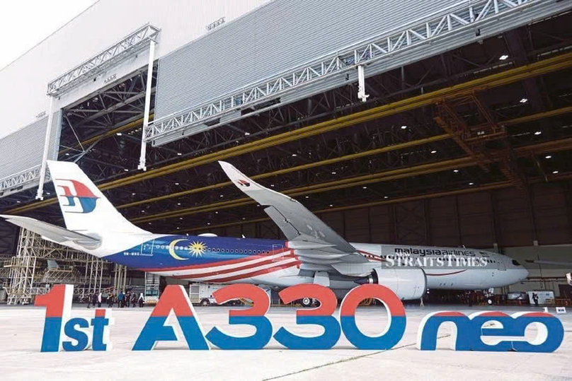  The Malaysia Aviation Group (MAG)'s First A330neo at The Hanger 6, MAB Complex KLIA South Support Zone. Photo: New Straits Times.