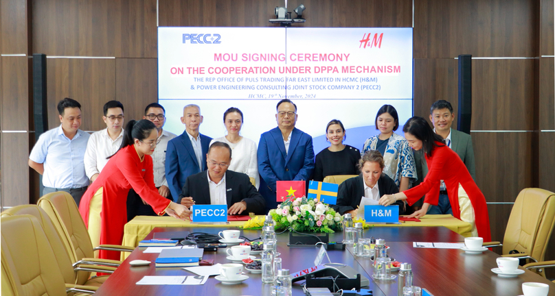 PECC2 and H&M sign an MoU on DPPA in Ho Chi Minh City, November 19, 2024. Photo courtesy of PECC2.