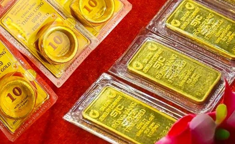 SJC gold bars and rings. Photo courtesy of the company.