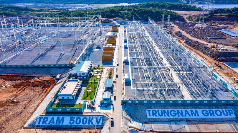 The 450 MW Thuan Nam power project combined with the 500 kV Thuan Nam station in Ninh Thuan province, south-central Vietnam. Photo courtesy of Trungnam Group.