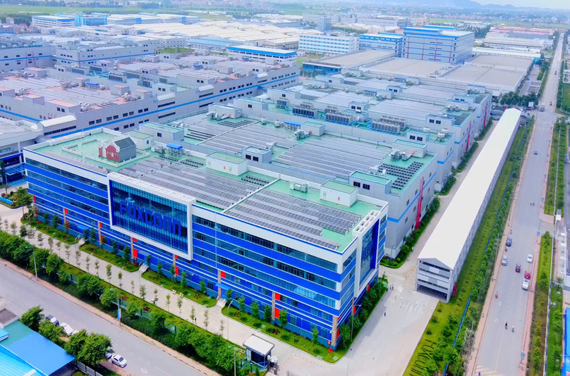 A Foxconn factory in Bac Giang province. Photo courtesy of Bac Giang newspaper.