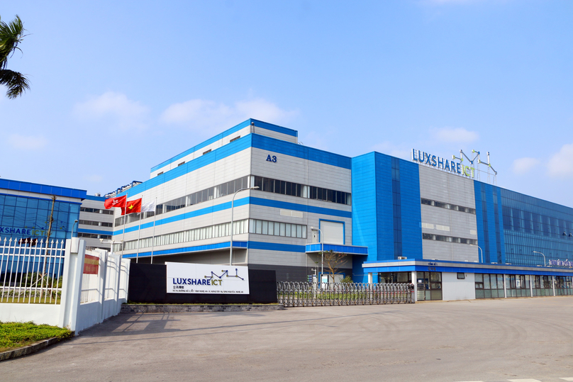 Luxshare-ICT factory in Nghe An province, central Vietnam. Photo courtesy of Nghe An newspaper.