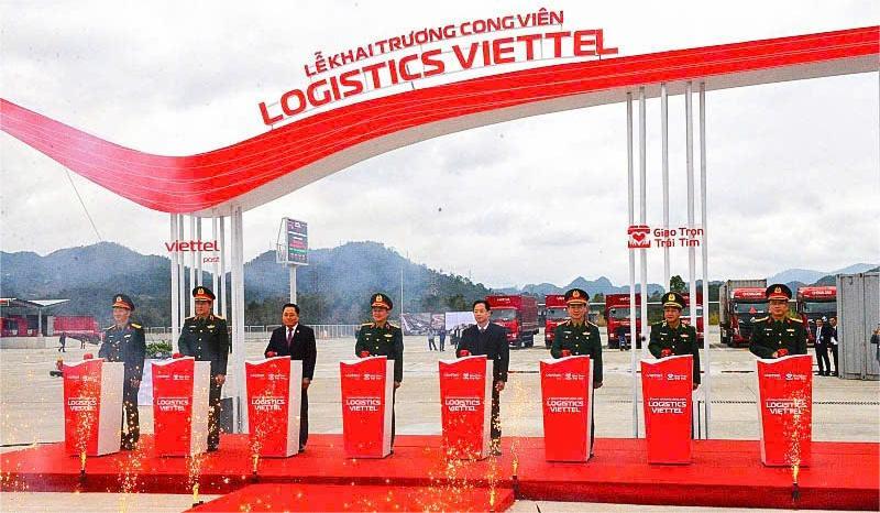 At a ceremony to inaugurate Logistics Viettel Park in Lang Son province, northern Vietnam, December 11, 2024. Photo courtesy of Lao dong (Labor) newspaper.