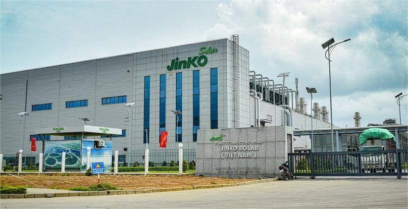 Jinko Solar factory in Quang Ninh province, northern Vietnam. Photo courtesy of nguoiduatin.vn.