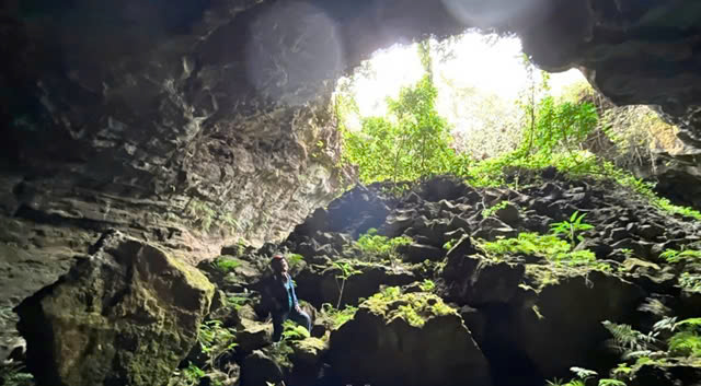 The new cave is located in the northeast, about 1,800 m from the Nam Blang crater in the Central Highlands province of Dak Nong. Photo courtesy of daknong.gov.vn.