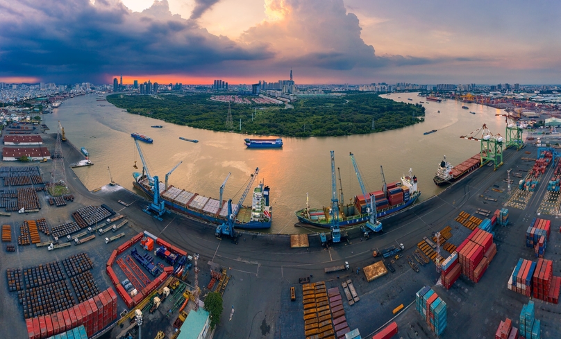 Saigon Port is one of the biggest ports in Southeast Asia. Photo courtesy of VIMC.