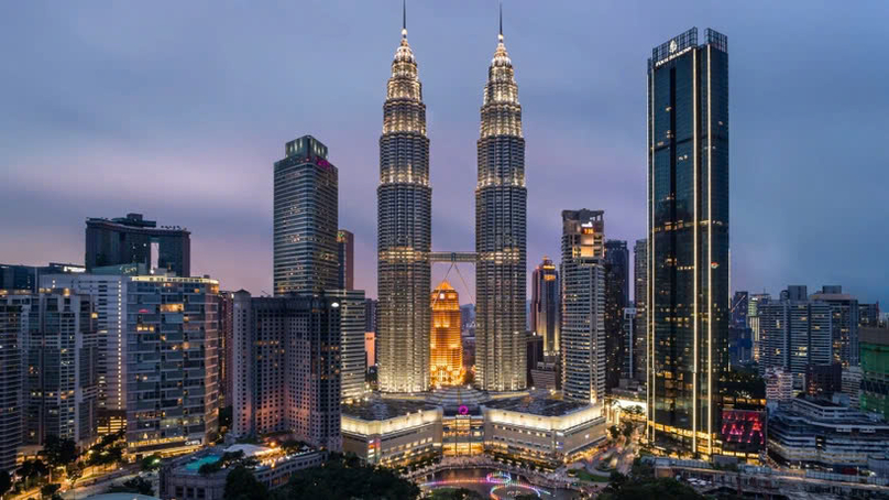 A view of Kuala Lumpur at night. Photo courtesy of techforgoodinstitute.org.