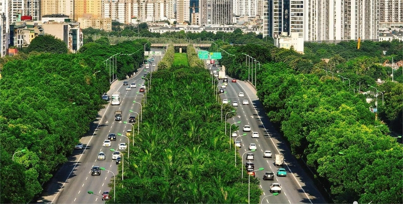 Thang Long Boulevard in Hanoi. Photo courtesy of VietNamNet.