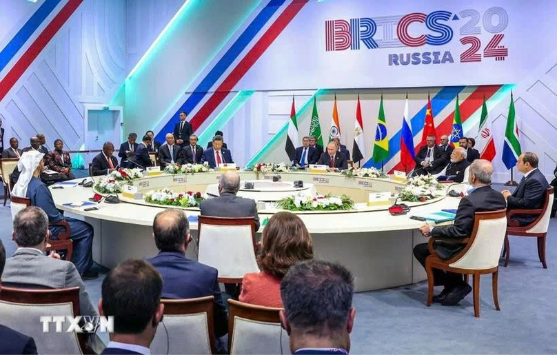 The BRICS Summit in Kazan, Russia on October 23, 2024. Photo courtesy of ANI/VNA.