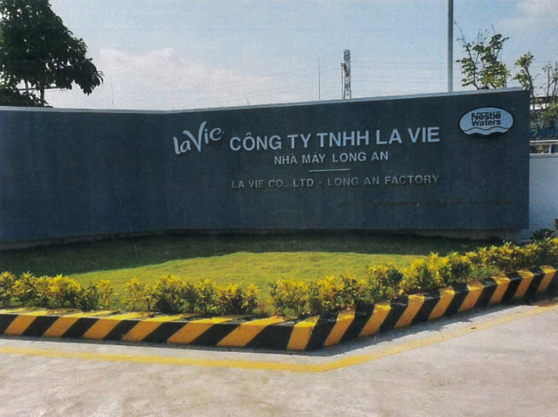 La Vie bottled water factory in Long An province, Mekong Delta, southern Vietnam. Photo courtesy of La Vie.