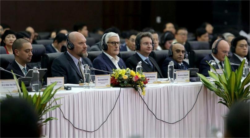 International experts attend a conference on international financial centers in Vietnam, January 16, 2025, Danang, central Vietnam. Photo by The Investor/Nguyen Tri.