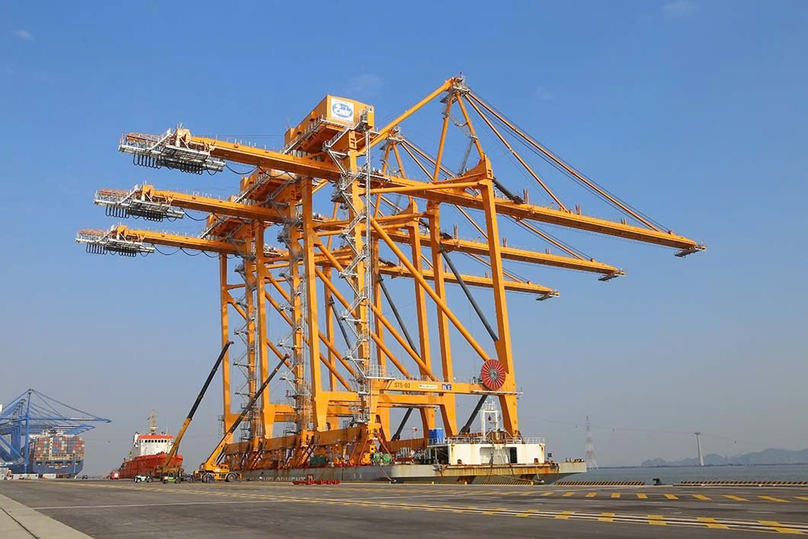 International container terminals 3 and 4 under the Hai Phong International Gateway Port in Lach Huyen. Photo courtesy of Hai Phong Port.