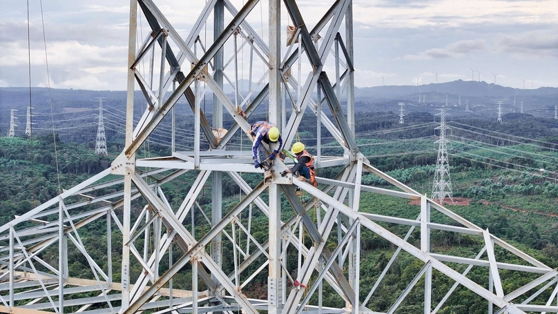 The power grid of Monsoon wind power project in Laos. Photo courtesy of Monsoon Wind Power.