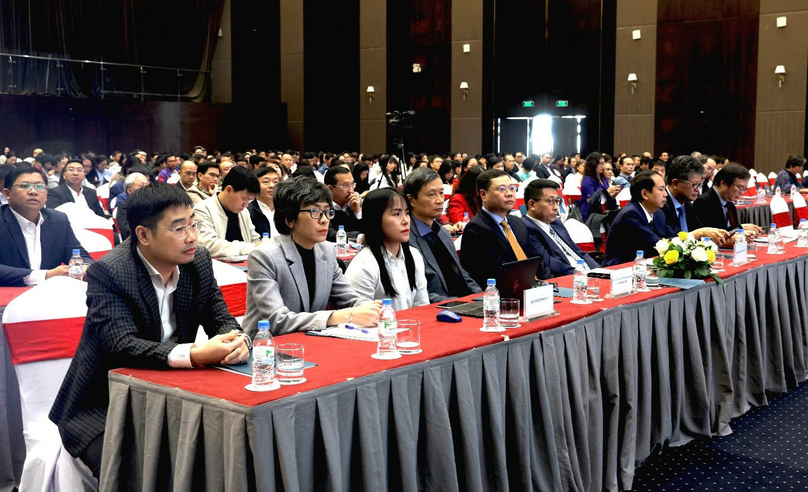 Delegates attend the conference to review the publisher’s 2024 performance and set goals for 2025 in Quang Ninh province, northern Vietnam, January 16, 2025. Photo courtesy of the Vietnam Education Publishing House.