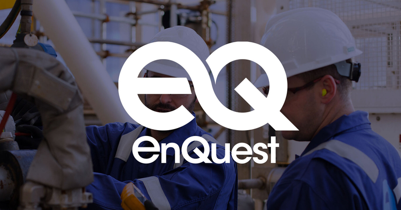 Logo of EnQuest. Photo courtesy of the company.