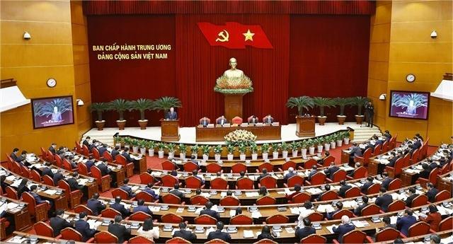 The opening of the Party Central Committee conference in Hanoi on January 23, 2024. Photo courtesy of Vietnam News Agency.