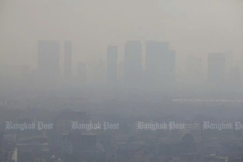  Dust shrouds Bangkok on January 7, 2025. Photo courtesy of bangkokpost.com.