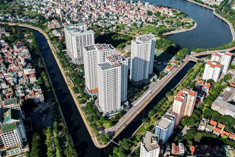 Apartment blocs in Hoang Mai district, Hanoi. Photo by The Investor/Trong Hieu.