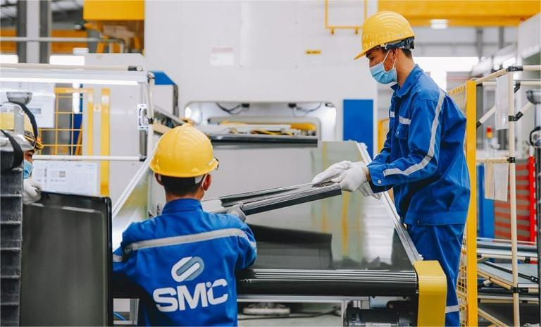 Production at an SMC factory. Photo courtesy of the company.