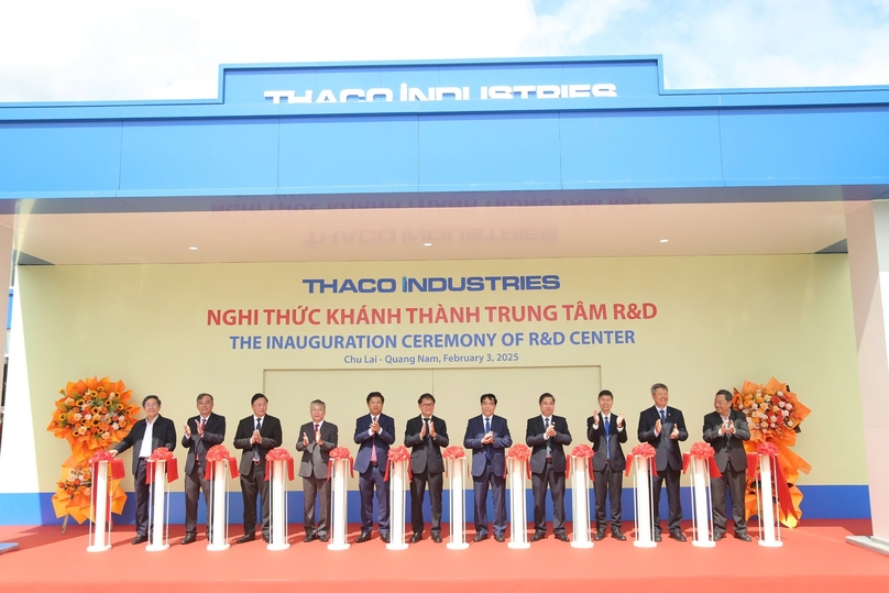 Thaco Industries inaugurates an R&D center on February 3, 2025 in Quang Nam province, central Vietnam. Photo by The Investor/Thu Hong.