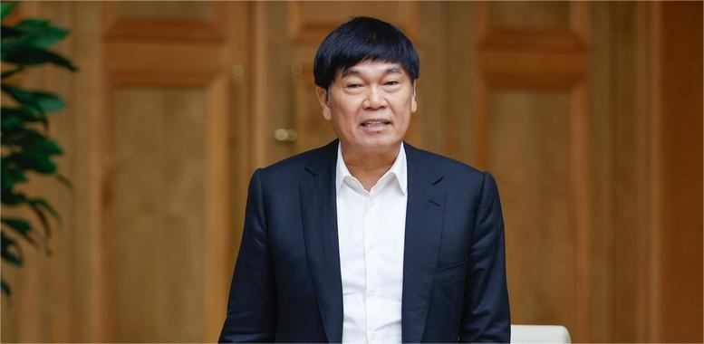 Tran Dinh Long, chairman of Hoa Phat Group. Photo courtesy of the government's news portal.