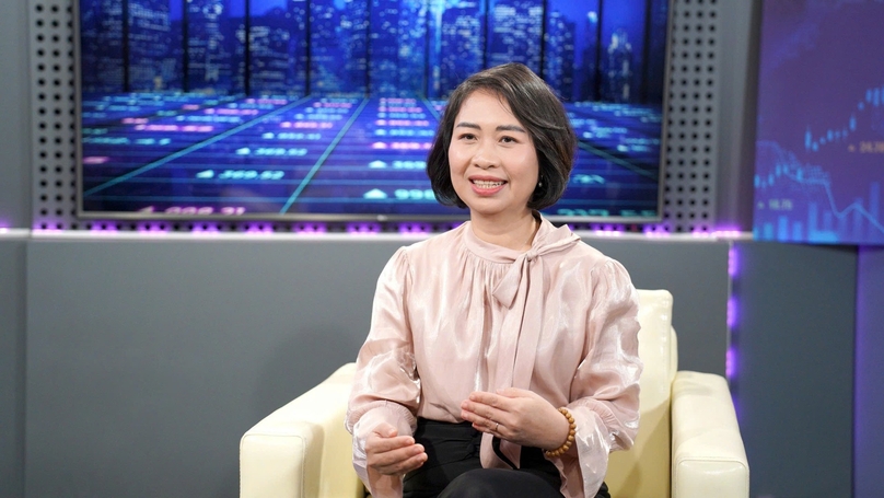 Nguyen Hang Nga, general director of Vietcombank Fund Management Company Limited (VCBF). Photo courtesy of Finance Street Talk Show.