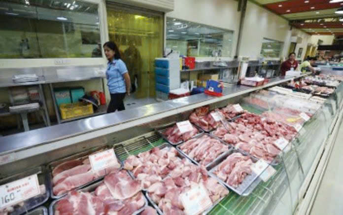 Pork products on display at a supermarket in Cebu city, the Philippines. Photo courtesy of Cubu Capital Pio.