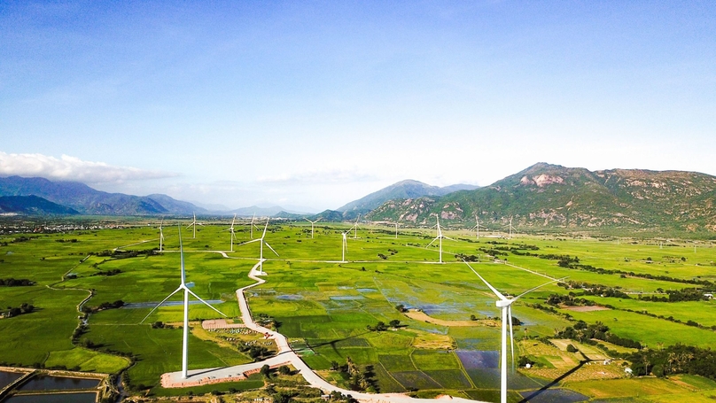 Dam Nai wind farm in Ninh Thuan province, south-central Vietnam. Photo courtesy of Scatec.