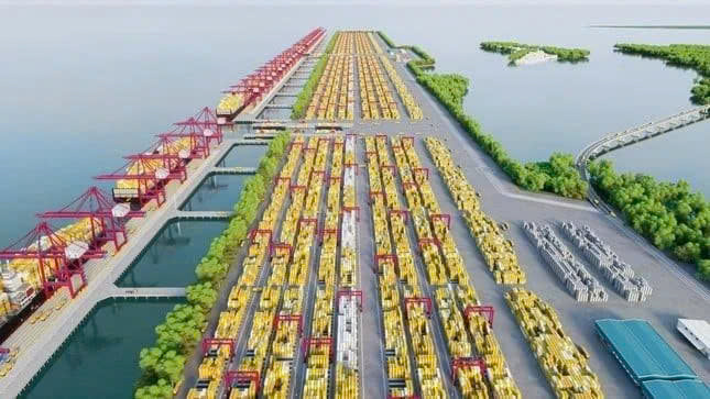  Can Gio International Transit Port blueprint. Photo courtesy of sggp.org.vn.