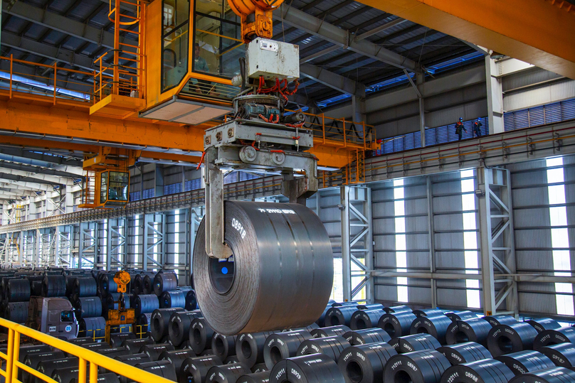 Hot rolled steel coils (HRC) products. Photo courtesy of Hoa Phat Group.