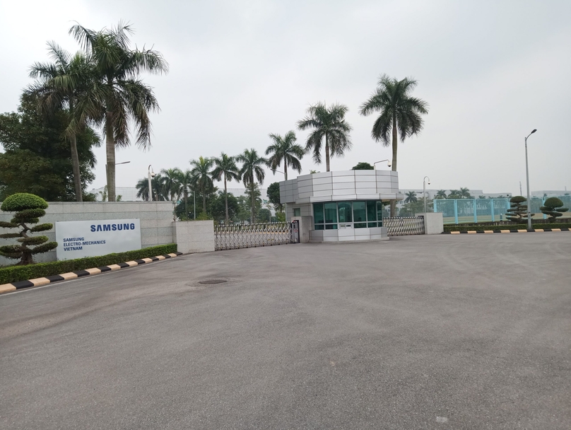 Samsung Electro-Mechanics factory in Thai Nguyen province, northern Vietnam. Photo courtesy of newstech.vn