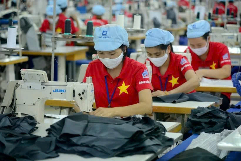 Garment production at May 10 Corporation in Vietnam. Photo courtesy of VNA.