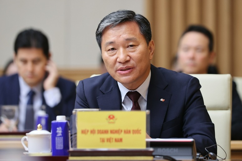 Ko Tae Yeon, chairman of the Korean Chamber of Commerce in Vietnam (KoCham). Photo courtesy of the government's news portal.