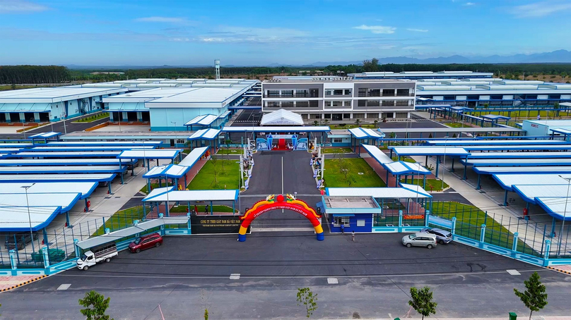 Vietnam Nam Ha footwear factory in Binh Thuan province, central Vietnam. Photo courtesy of Binh Thuan newspaper.