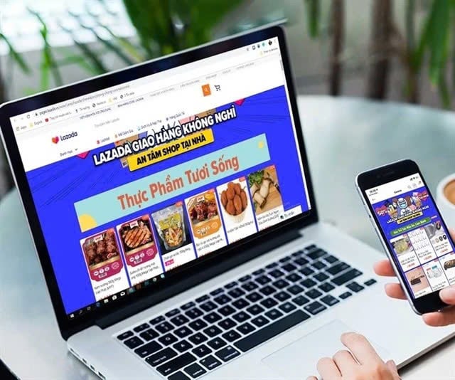 Vietnam’s e-commerce market is projected to grow at an average annual rate of over 20% between 2024 and 2030, reaching approximately $90 billion by 2030, according to VECOM. Photo courtesy of tapchitaichinh.vn.