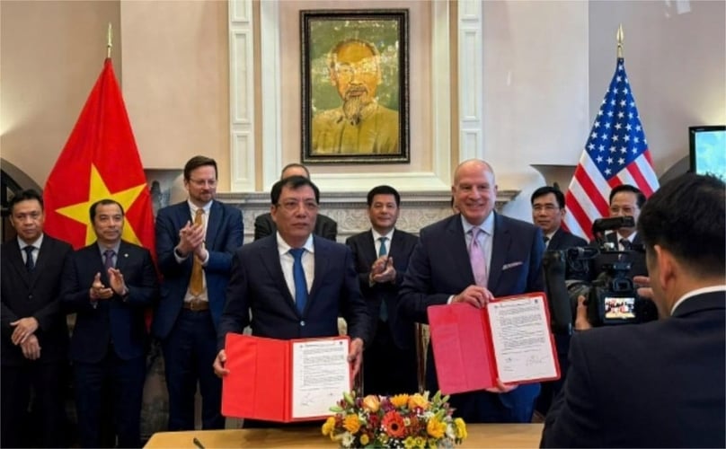 PV Power and GE Vernova sign an MoU on procurement of equipment and services for gas-fired power plants developed by PV Power. Photo courtesy of Vietnam News Agency.