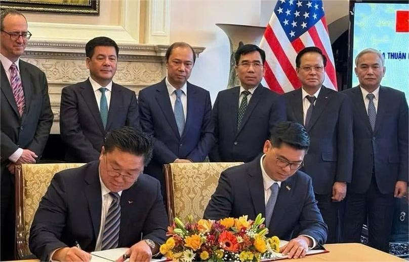 An MoU is signed between PVGas and ConocoPhillips, Excelerate Energy in the United States on March 14, 2024. Photo courtesy of Vietnam News Agency.