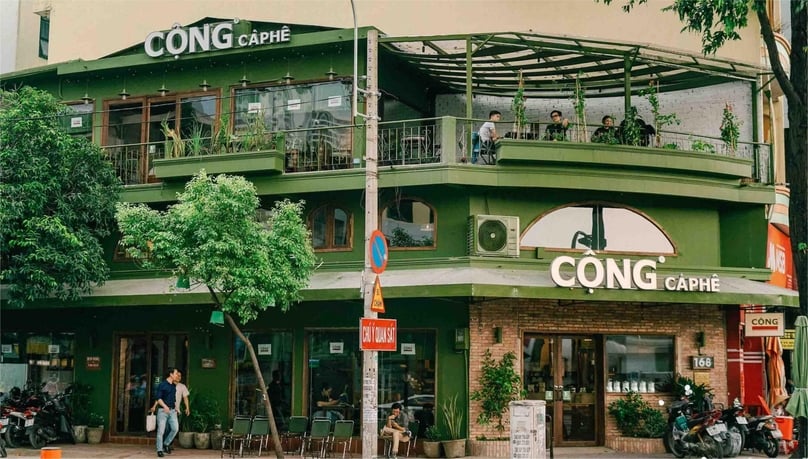 Cong Caphe is one of the most popular coffee chain in Vietnam. Photo courtesy of the company.