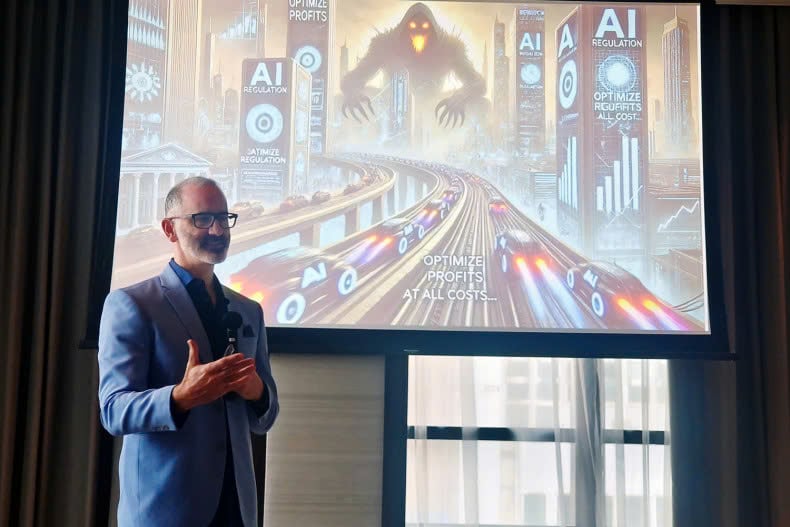 David Asermely, SAS's global lead of model risk management and AI governance, says banks and businesses are preparing for broader AI usage. Photo courtesy of Bangkok Post.