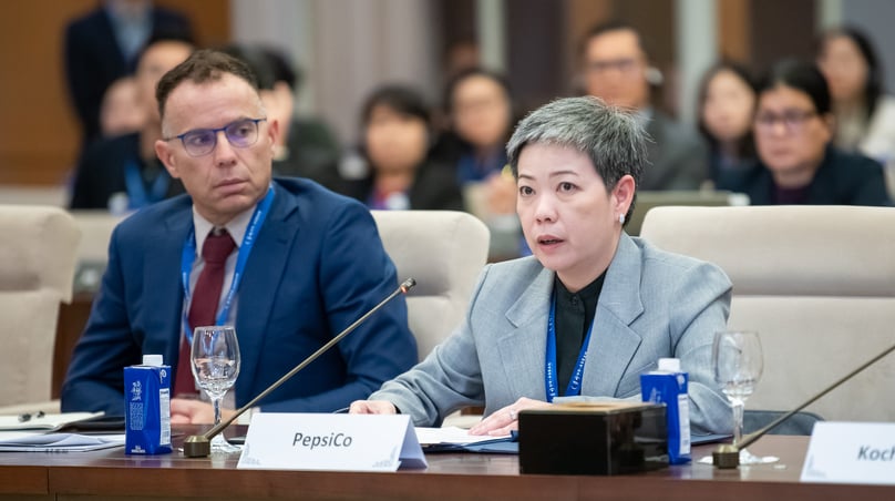 A member of the USABC delegation at a meeting with the National Assembly in Hanoi on March 19, 2025. Photo courtesy of the National Assembly.