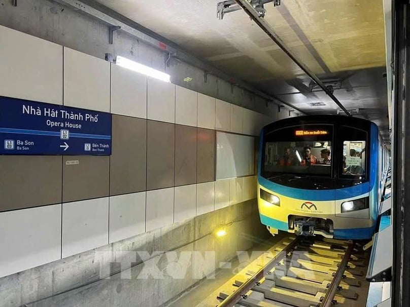 Ho Chi Minh City's Metro Line No.1. Photo courtesy of VNA.