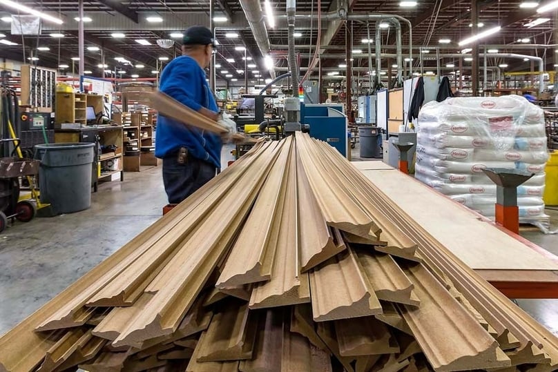 At a furniture production plant in Vietnam. Photo courtesy of Lean.