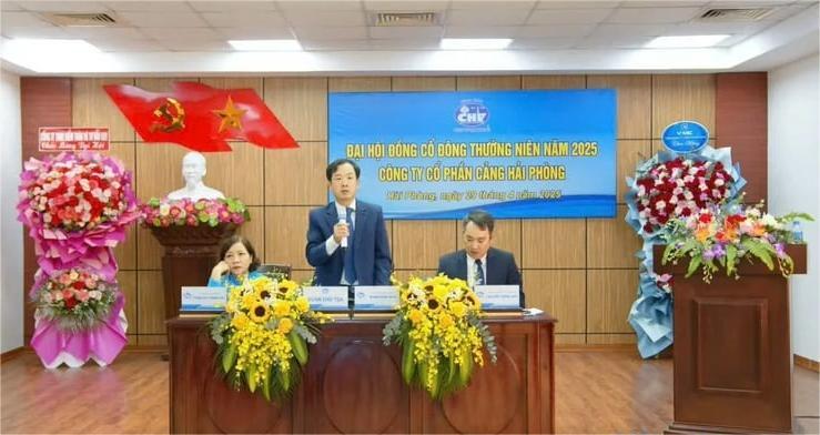 At Hai Phong Port's 2025 AGM in Hai Phong city, northern Vietnam on April 29, 2025. Photo courtesy of the company.