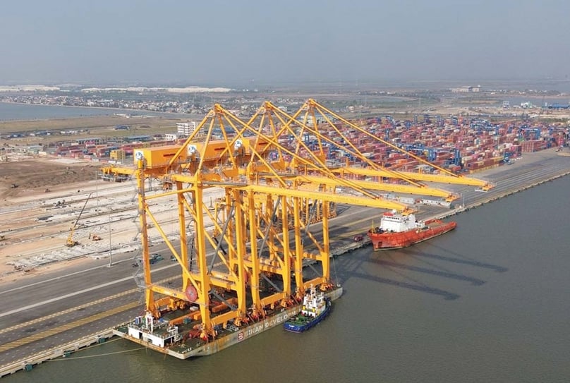 At Lach Huyen port, Hai Phong city, northern Vietnam. Photo courtesy of Hai Phong Port.