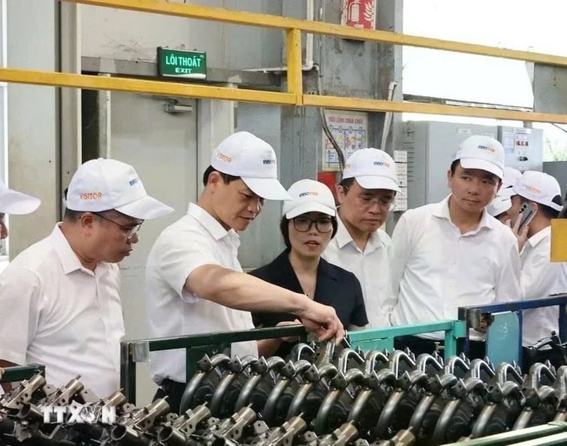At the Innotek Joint Stock Company in Que Vo Industrial Park No. 2 in Bac Ninh province, northern Vietnam. Photo courtesy of Vietnam News Agency.