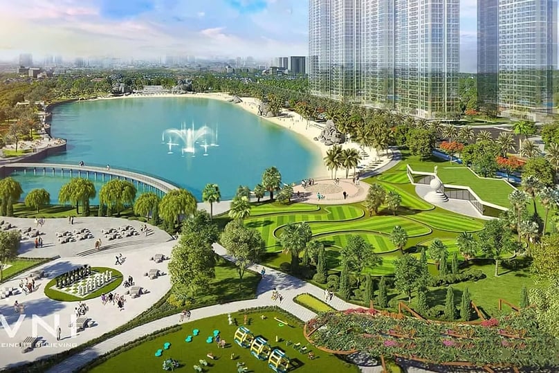 Illustration of the Vinhomes Golden City project in Hai Phong city, northern Vietnam.