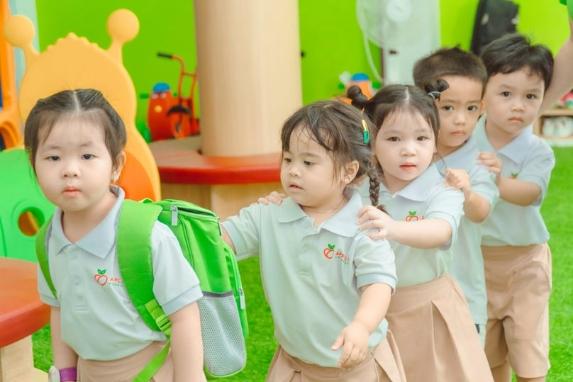 Children at a kindergarten in Vietnam. Photo courtesy of Apple Pie.