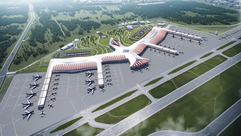 An illustration of Phu Quoc International Airport in Kien Giang province, southern Vietnam. Photo courtesy of Sun Group.